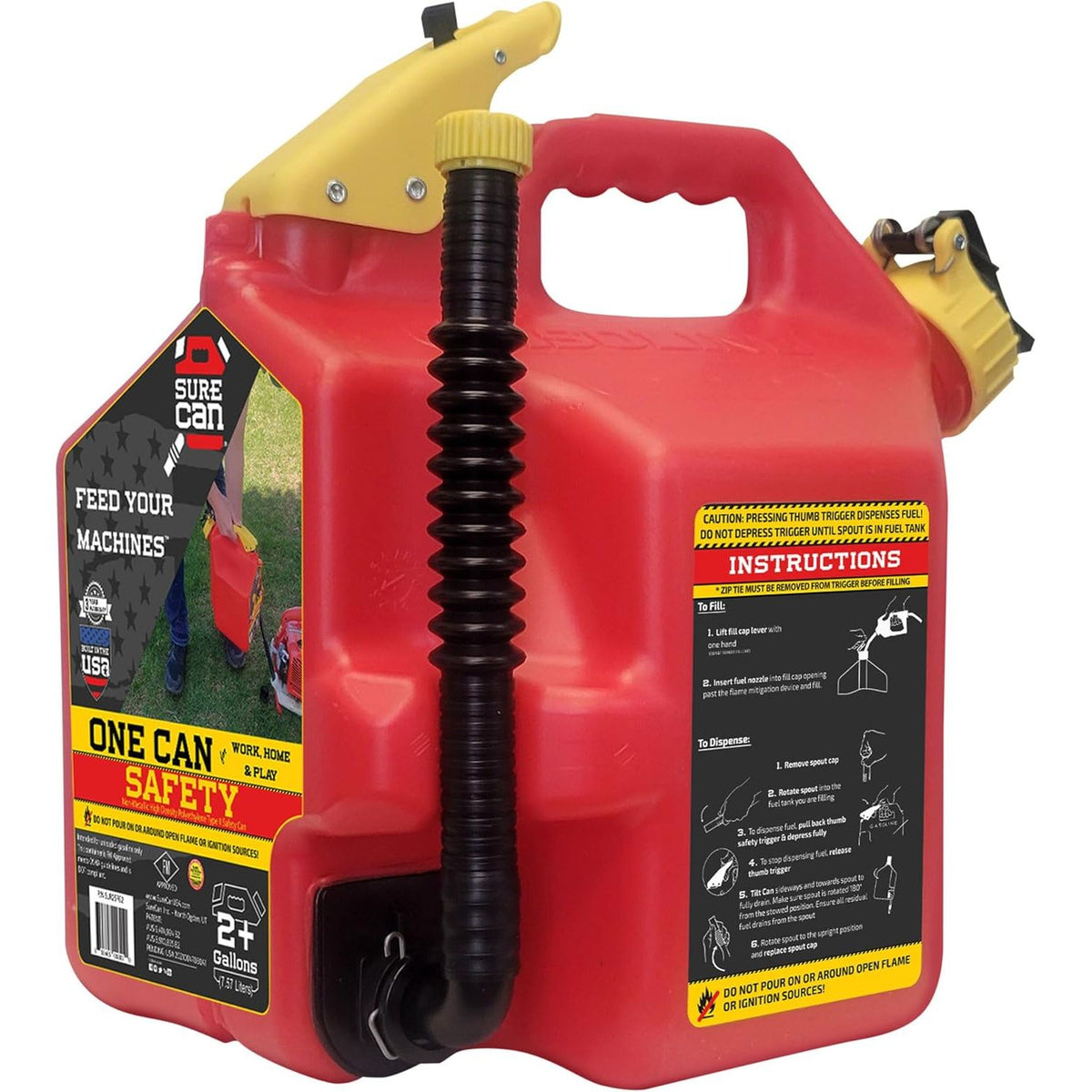 SUR5SFG2- 5 Gallon Poly Gas Can