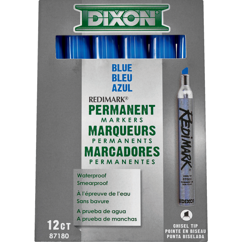 DX8718-Dixon Blue RediMark* Permanant Marker