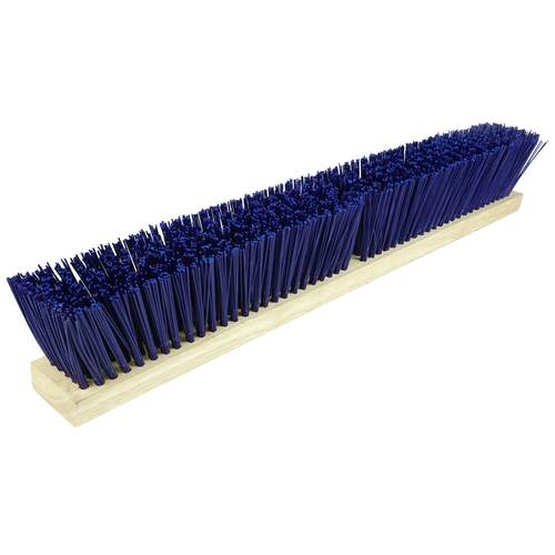 FB44590 Weiler Brush 24" Stiff Blue Polypropylene Fill Coarse Sweeping Contractor Broom