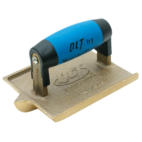 MARSHALLTOWN 6 X 4-3/8" Concrete Hand Groover – Heavy-Duty Zinc, 1/2" Depth X 3/8" Bit, With DuraSoft Handle For Clean Grooves