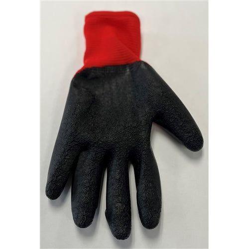 NG1212-S Red Nitrile Crinkle Cut Gloves-Small