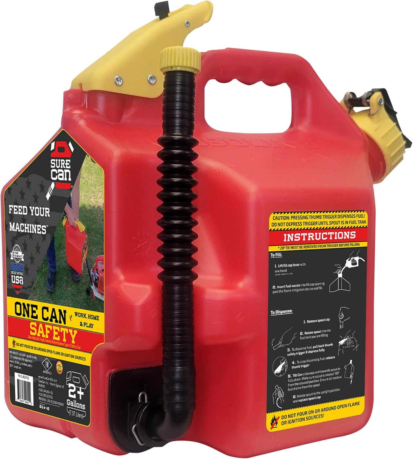 SUR5SFG2- 5 Gallon Poly Gas Can