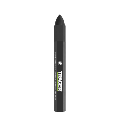 OXACM1-TRACER Construction Lumber Crayon Markers (12pc) - Black