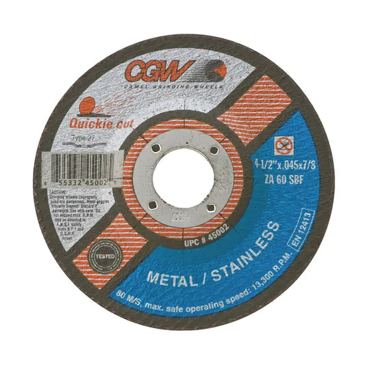 CGW45002- 4-1/2" Cut-Off Wheel