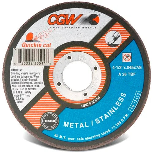 CGW35514-Cut-Off Wheel 4-1/2" x 7/8"