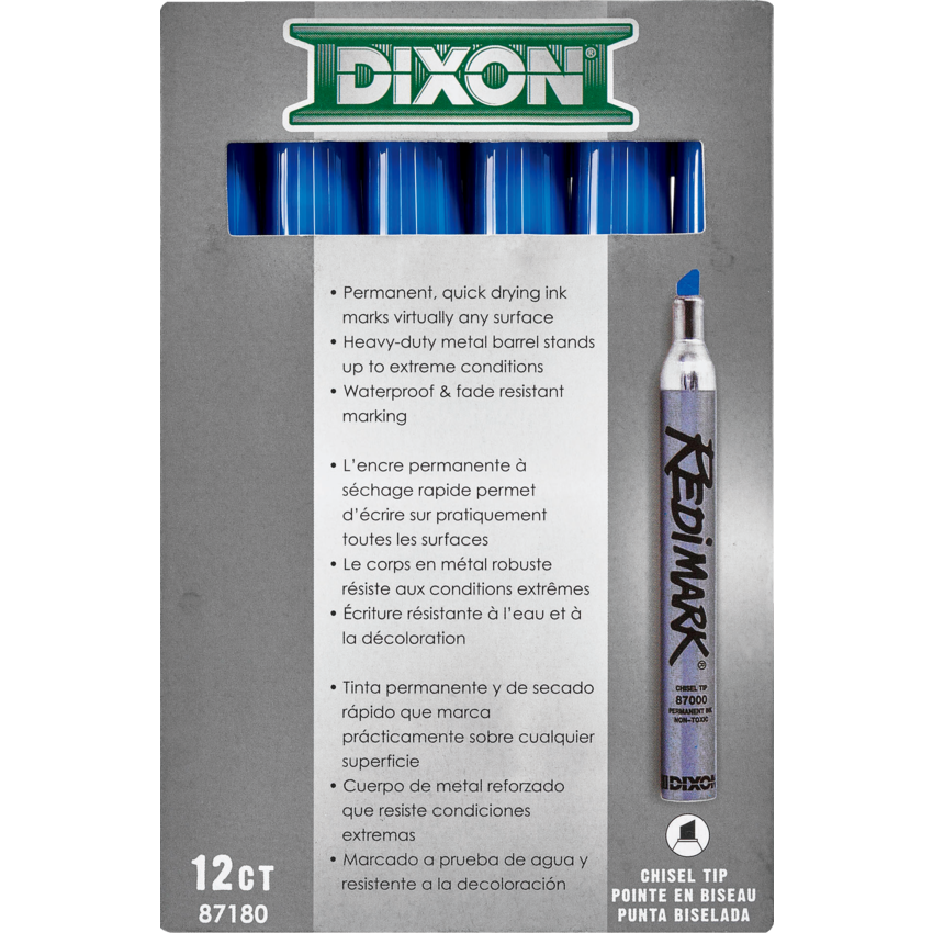 DX8718-Dixon Blue RediMark* Permanant Marker