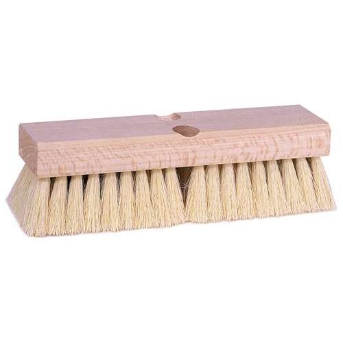 FB292-9 Weiler Brush 9" White Tampico Deck Brush W/ Threaded And Tapered Handle Hole 2" Trim Length