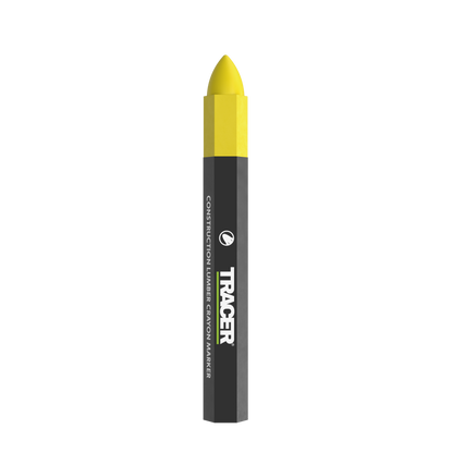 OXACM3-TRACER Construction Lumber Crayon Markers (12pc) - Yellow