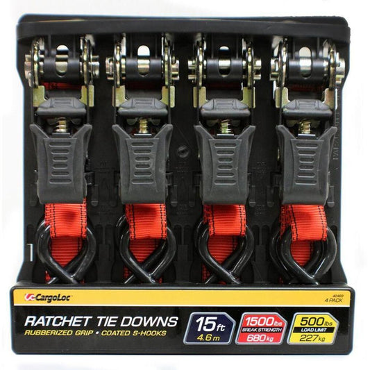 AIC42463-4 Pack Ratchet Tie Downs