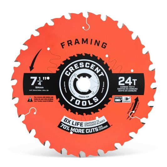 CGCSBFR-724 Crescent 7 1/4" 24T Framing Circular Saw